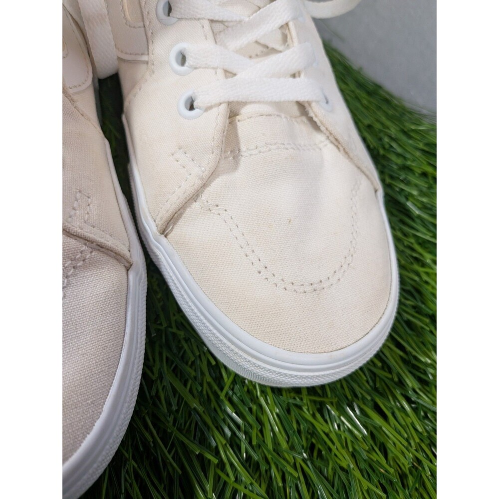 Vans Sk8-Hi Shoes Womens Size 9 White Skate High Top Sneakers Canvas Athletic - Picture 3 of 16